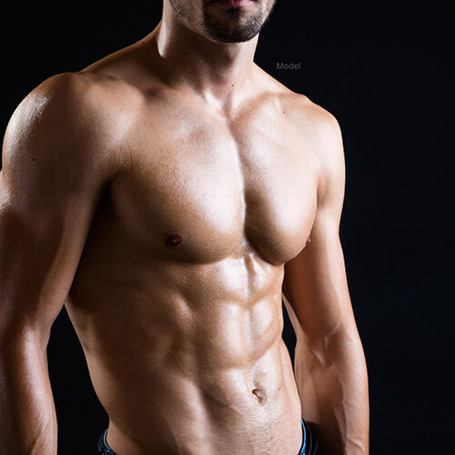 Fit man with abs
